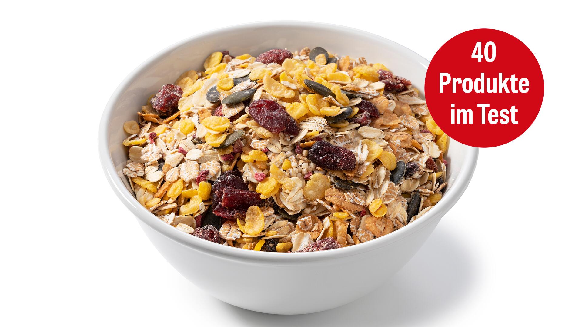 Wir haben 40 Müslis im Labor untersuchen lassen. Wir haben 40 Müslis im Labor untersuchen lassen.