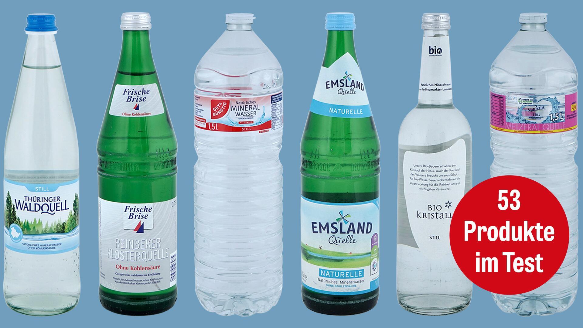 Stilles Wasser im Test: Schadstoffe in 21 von 53 Wässern Stilles Wasser im Test: Schadstoffe in 21 von 53 Wässern