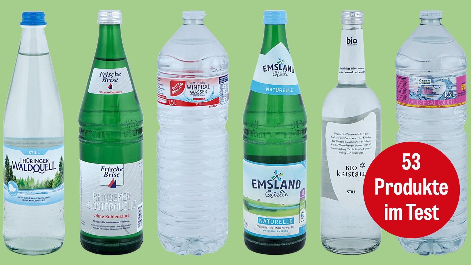 Stilles Wasser im Test: Schadstoffe trüben zum Teil den Genuss Stilles Wasser im Test: Schadstoffe trüben zum Teil den Genuss