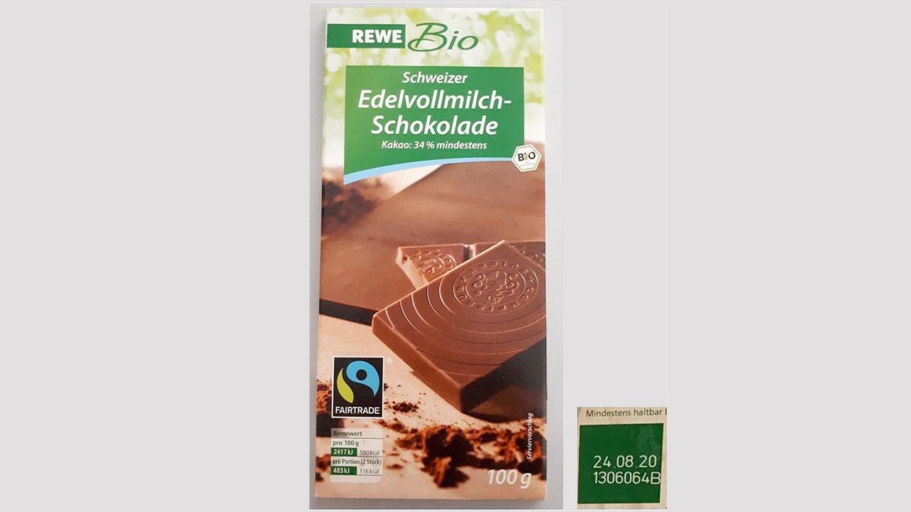 Achtung, Allergiker! Rewe ruft Bio-Schokolade zurück