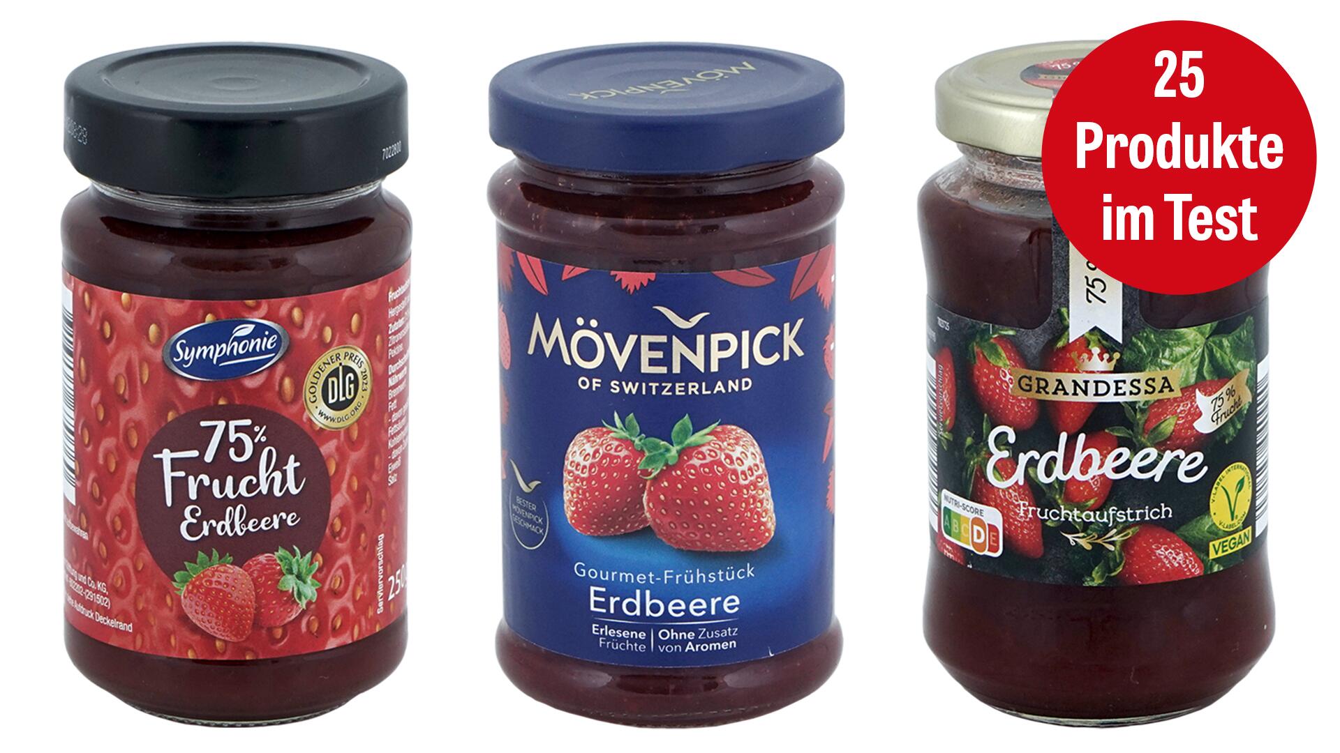 Erdbeermarmelade im Test: Pestizide und zu viel Zucker in der Kritik Erdbeermarmelade im Test: Pestizide und zu viel Zucker in der Kritik