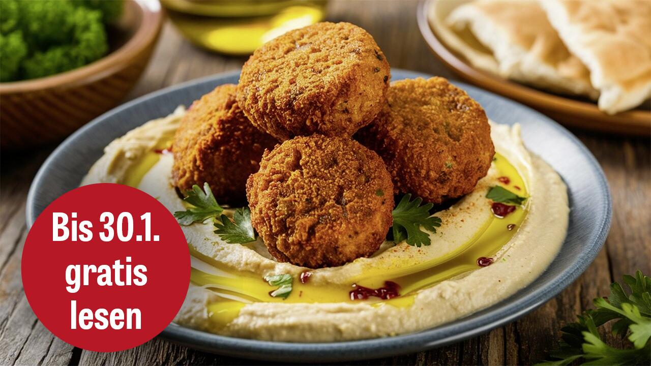 Falafeln sind ein schneller veganer Snack. 