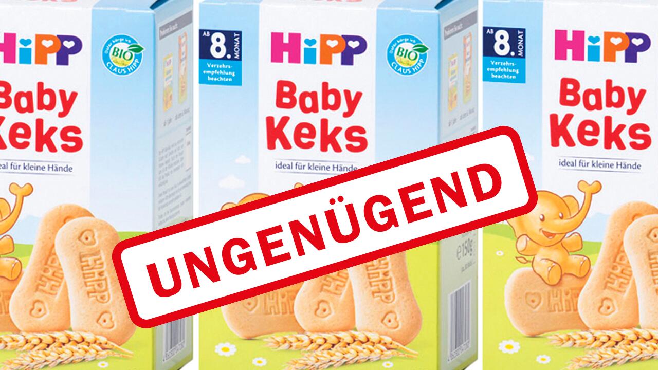 Fettschadstoffe sehr stark erhöht: Hipp Baby Keks enttäuscht im Test