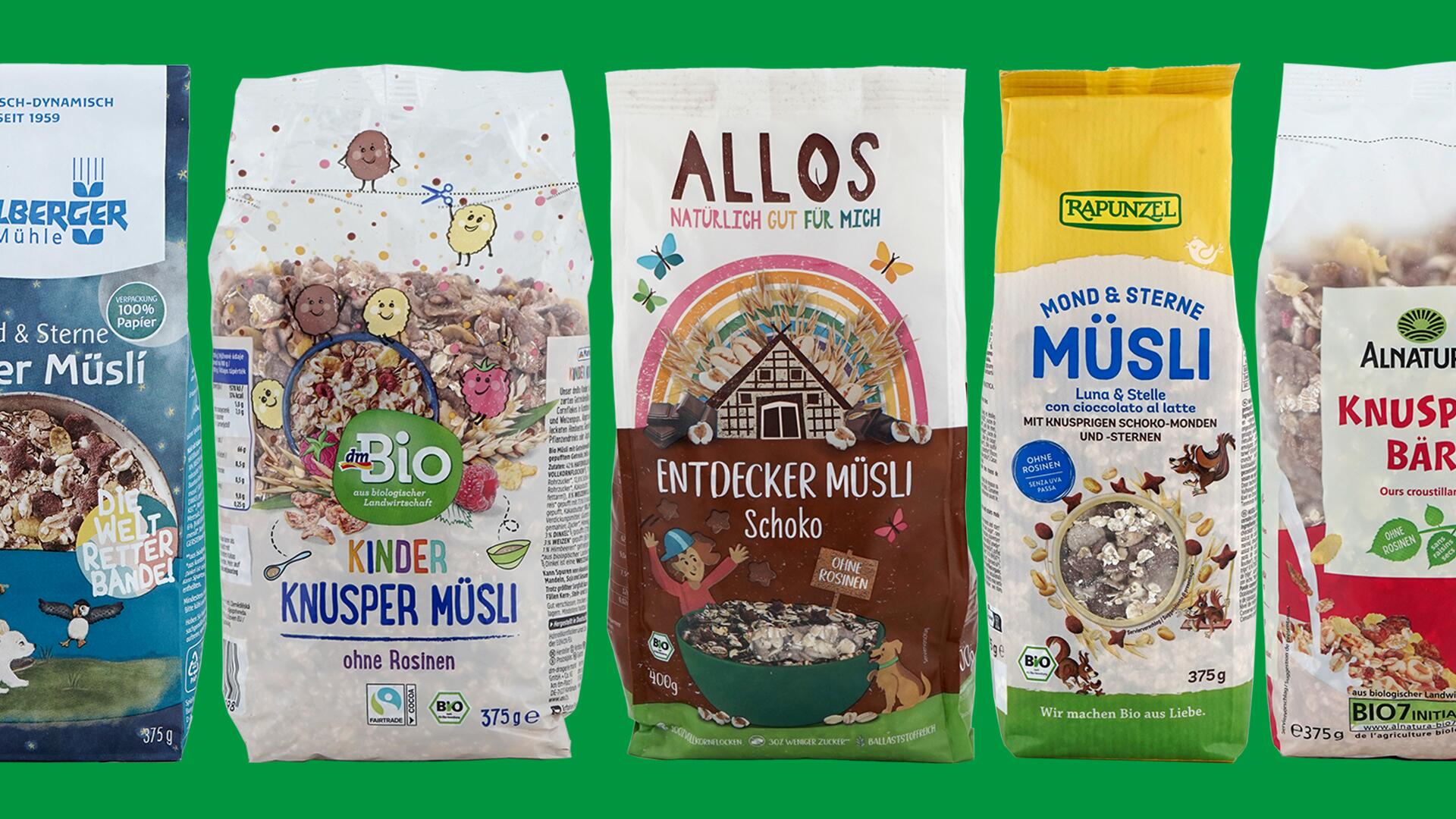 Kindermüsli-Test: 6 von 10 Müslis mit Bestnote Kindermüsli-Test: 6 von 10 Müslis mit Bestnote