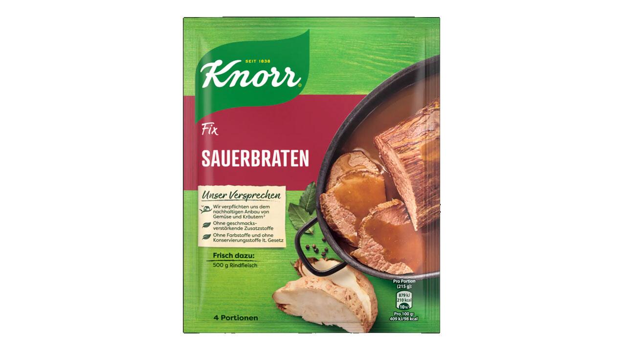 Nicht vegan! Unilever ruft "Knorr Fix für Sauerbraten" zurück