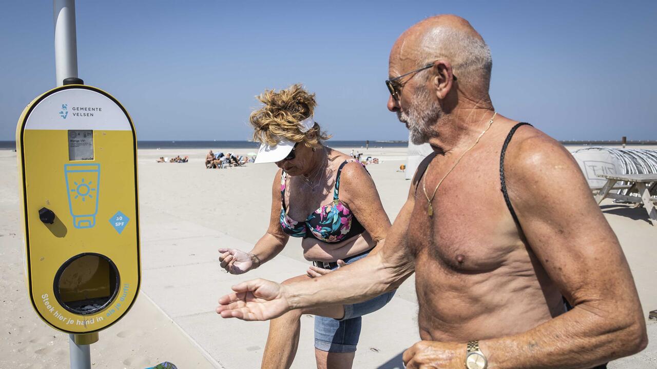 Niederlande installieren kostenlose Sonnencreme-Spender