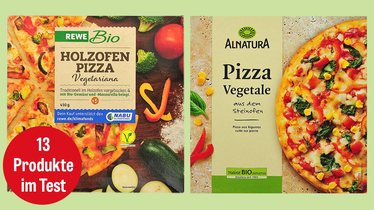 Pizza vegetarisch: Welche Veggie-Pizzen sind empfehlenswert? Wir haben 13 TK-Gemüsepizzen eingekauft und im Labor prüfen lassen.