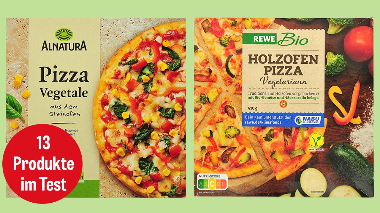 Pizza vegetarisch: Wir haben 13 TK-Gemüsepizzen geprüft.