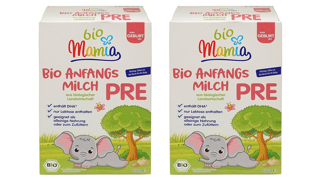 Pre-Babynahrungen Mamia Bio nicht von Aldi Nord