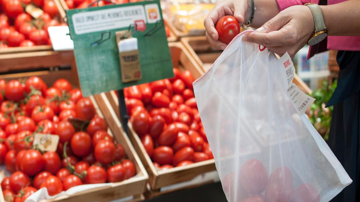 Rewe: Mehrwegfrischenetz statt Plastikbeutel