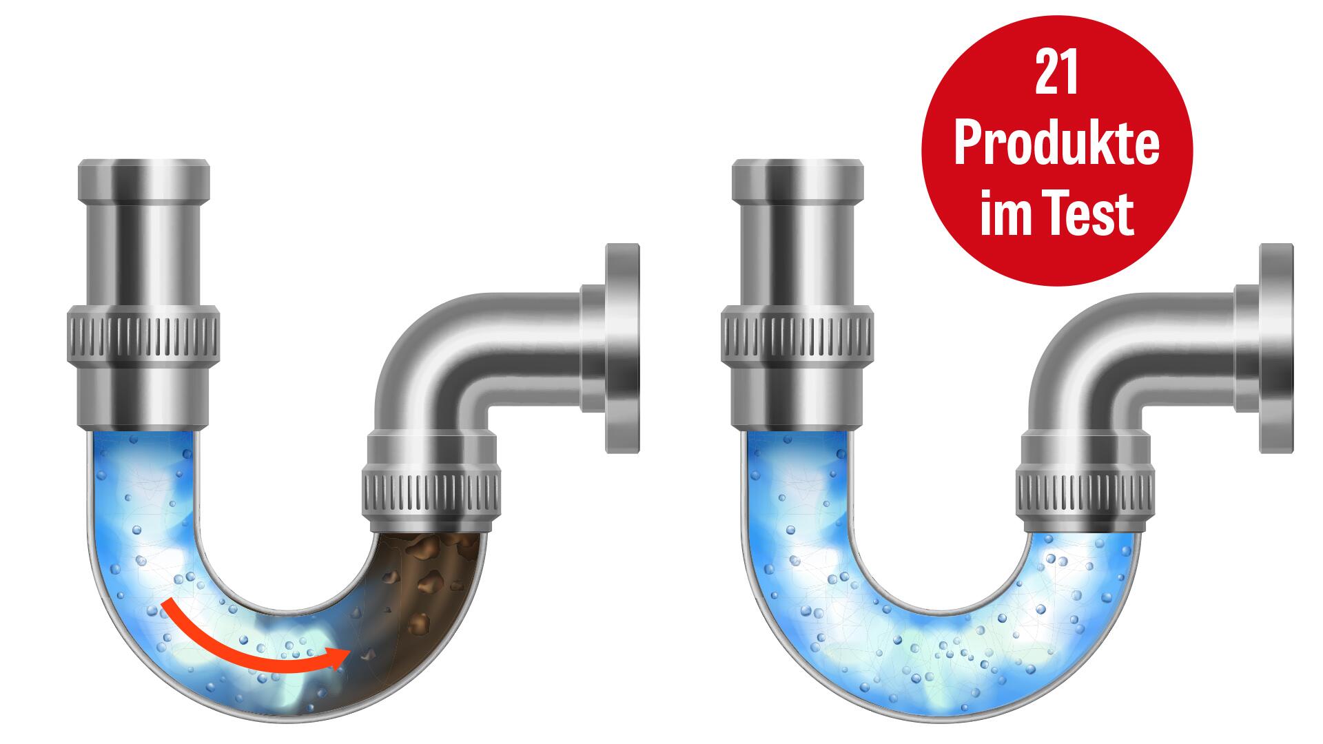 Abflussreiniger im Test: Nur ein Rohrreiniger überzeugt in der Praxis Abflussreiniger im Test: Nur ein Rohrreiniger überzeugt in der Praxis