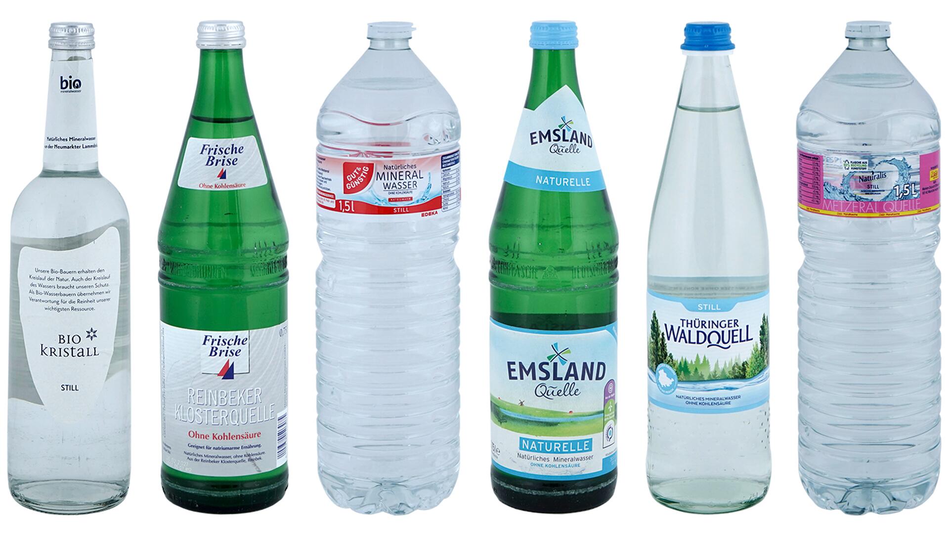 Stilles Wasser im Test: Schadstoffe in 21 von 53 Produkten Stilles Wasser im Test: Schadstoffe in 21 von 53 Produkten