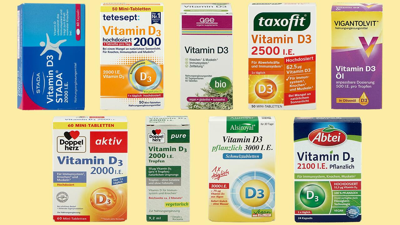 Vitamin D-Test: Welche Präparate können überzeugen? 