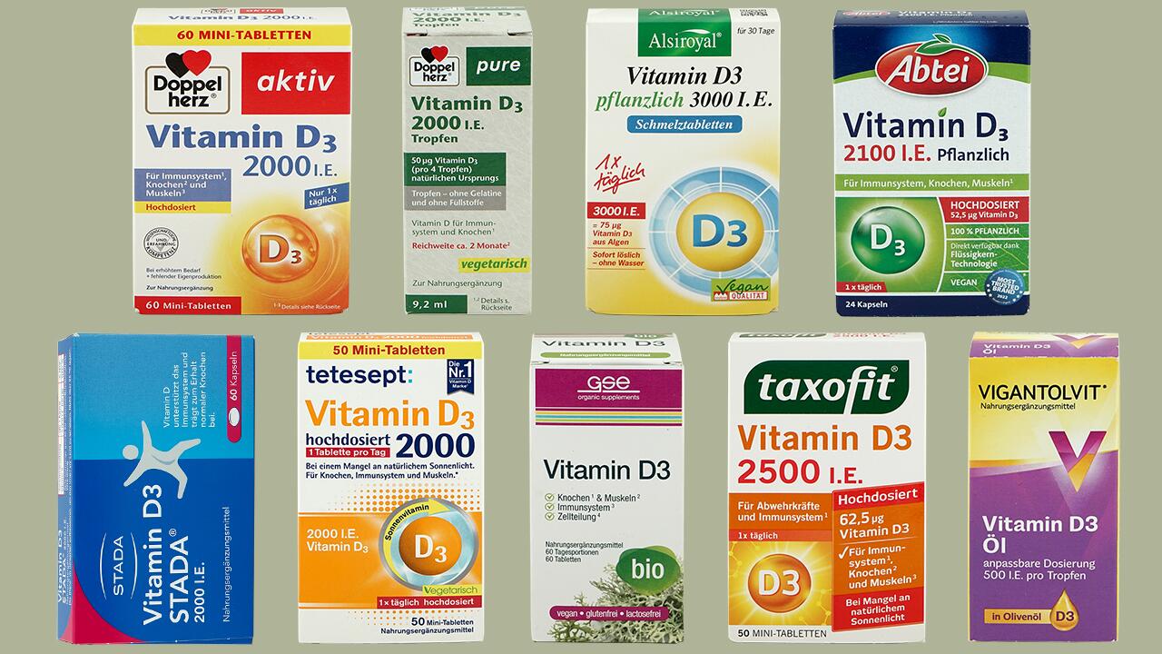 Vitamin D im Test: Welche Präparate können überzeugen? 