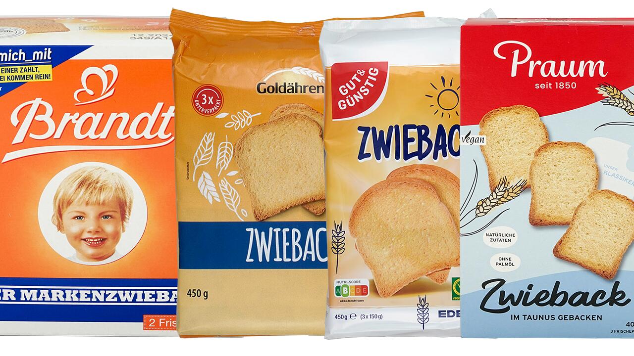 Zwieback-Test: Wie schlagen sich Brandt, Alnatura & Co.?