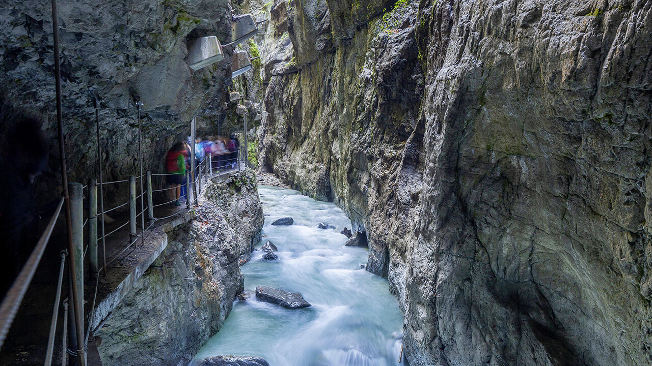 Bereits seit 1912 ist die Partnachklamm bei Garmisch-Partenkirchen ein Naturdenkmal.