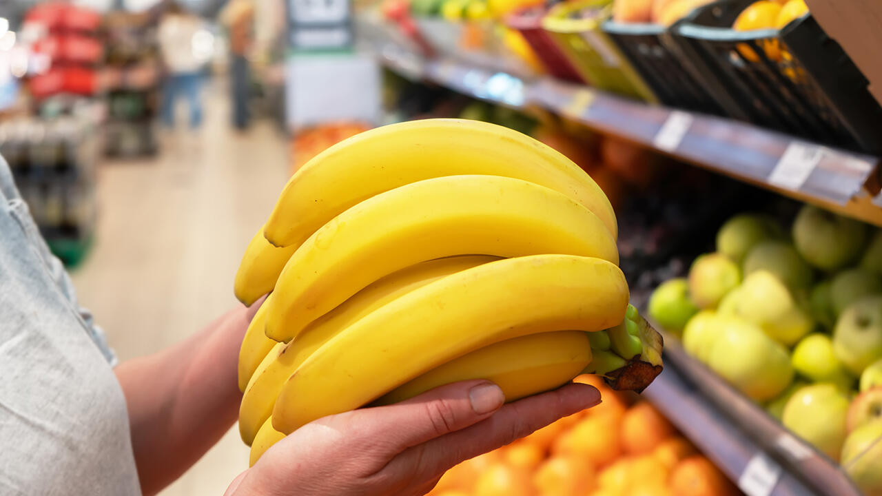 Auch Bananen essen die Deutschen gerne. 