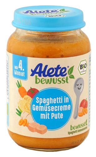 Alete bewusst Spaghetti in Gemüsecreme mit Pute