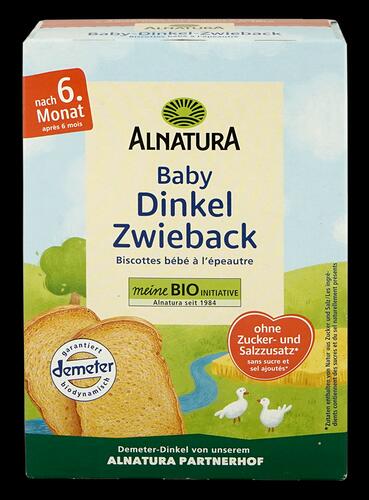 Alnatura Baby Dinkel Zwieback, Demeter