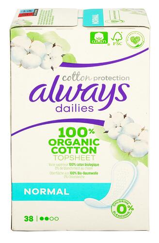 Always Dailies Cotton Protection Slipeinlagen, normal