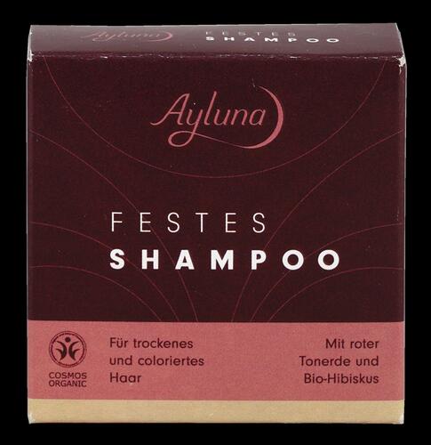 Ayluna Festes Shampoo mit Roter Tonerde und Bio-Hibiskus
