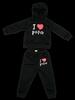Baby Jogginghose & Hoodie I Love Papa, schwarz, Gr. 2-3Y Baby Jogginghose & Hoodie I Love Papa, schwarz, Gr. 2-3Y