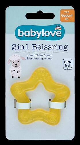 Babylove 2in1 Beißring, Stern