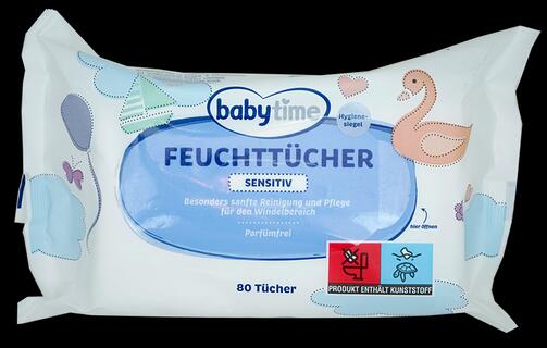 Babytime Feuchttücher Sensitiv, 2er Pack