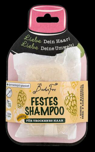 Badefee Festes Shampoo Hopfenblüten für Trockenes Haar