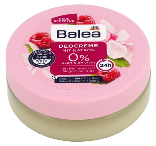 Balea Deocreme mit Natron, Himbeer- und Magnolien-Duft