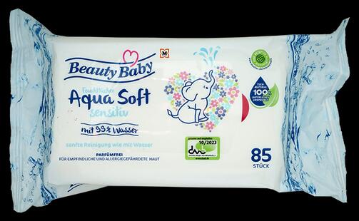 Beauty Baby Aqua Soft Feuchttücher Sensitiv, 2er Pack