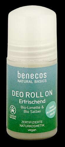 Benecos Natural Basics Deo Roll-On Erfrischend Bio Limette & Bio- Salbeiwasser