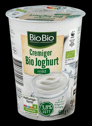 Bio Bio Cremiger Bio Joghurt Mild, 3,8% Fett
