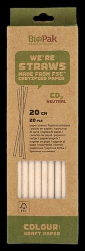 Biopak We're Straws, natur