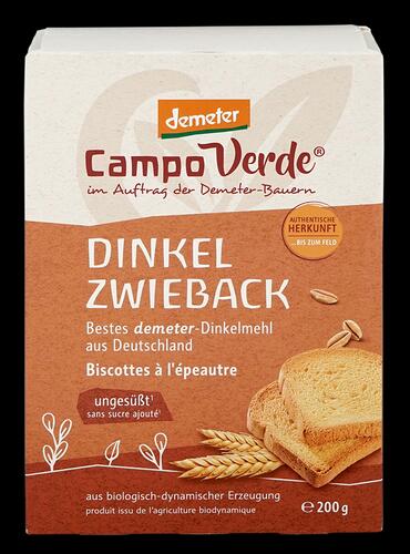 Campo Verde Dinkel Zwieback, Demeter