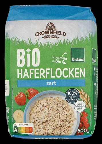 Crownfield Bio Haferflocken Zart, Bioland