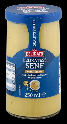 Delikato Delikatess Senf Mittelscharf