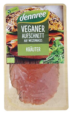 Dennree Veganer Aufschnitt auf Weizenbasis Kräuter