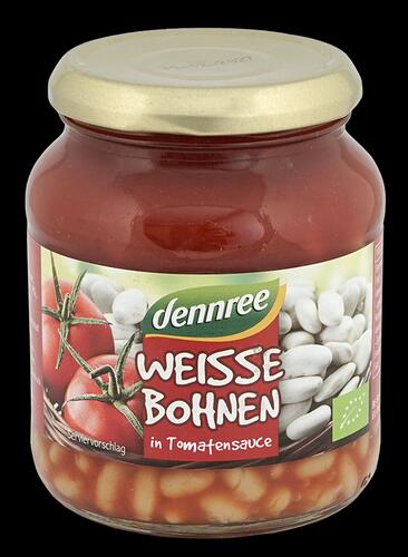 Dennree Weiße Bohnen in Tomatensauce