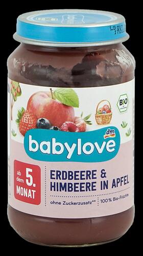 Dm Babylove Erdbeere & Himbeere in Apfel