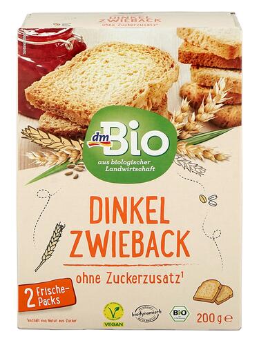 Dm Bio Dinkel Zwieback, Demeter