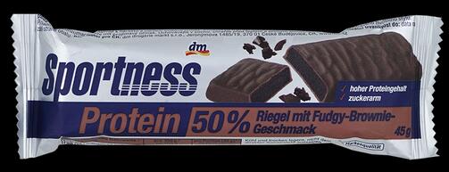 Dm Sportness Fudgy-Brownie-Geschmack, 50 % Protein