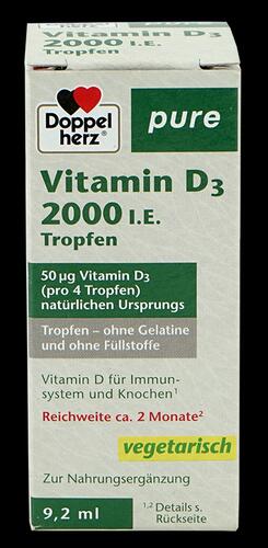 Doppelherz pure Vitamin D3 2000 I.E., Tropfen