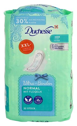 Duchesse Ultra-Binden, normal mit Flügeln