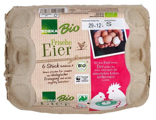 Edeka Bio Frische Eier 6 Stück, Naturland