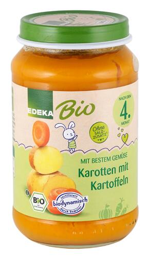 Edeka Bio Karotten mit Kartoffeln, Demeter