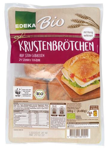 Edeka Bio Krustenbrötchen