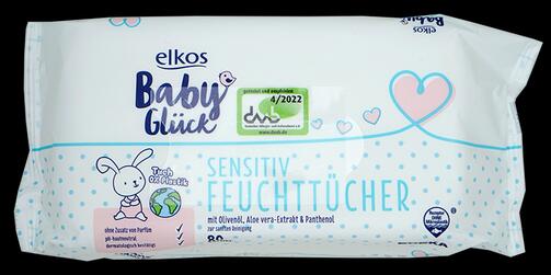 Elkos Baby Glück Sensitiv Feuchttücher, 2er Pack