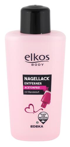 Elkos Body Nagellackentferner Acetonfrei mit Mandelduft