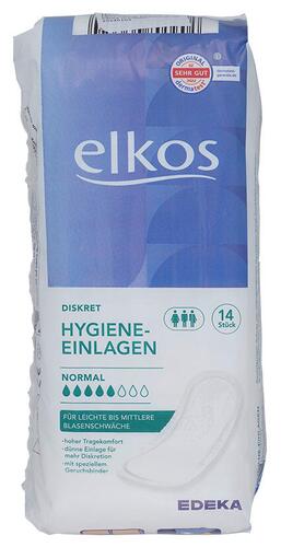 Elkos Diskret Hygiene-Einlagen Normal